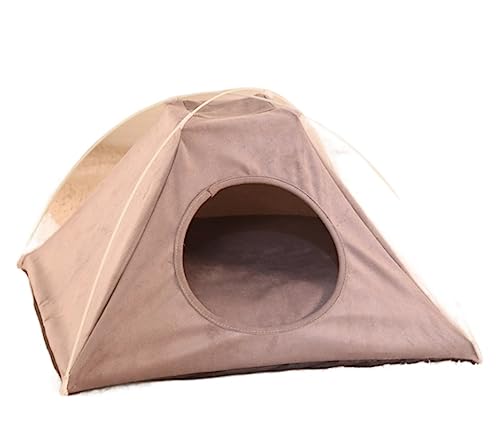 Hundebett Katzenbett Wasserdichtes Haustierzelt Outdoor Indoor Faltbares Zelt Haus Hund Katze Spielbett Matte Tragbares Faltbares Zwingerbett HundeköRbchen Hundekissen ( Color : A , Size : 50*50*33cm von ANIIC