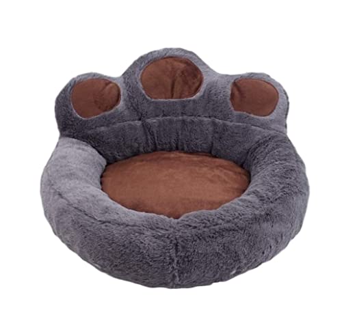 Hundebett Katzenbett Weiches Haustierbett, Warmer Plüsch, Hund, Katze, Nestbett, Schlafbett, Matte, Welpen, Kätzchen, Beruhigendes Bett, Gemütliches Bett, Waschbares Nest-Pad HundeköRbchen Hundekissen von ANIIC