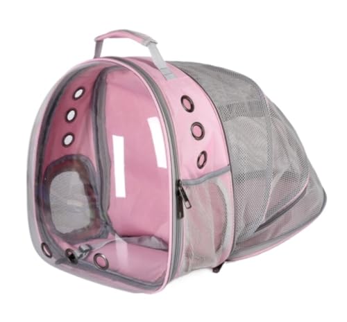 Transportbox Katze Haustier-Rucksack, Erweiterbar, Belüftet, Transparent, Für Große Katzen, Wandern, Reisen Transportbox Hund (Color : A, Size : 32 * 29 * 42cm) von ANIIC