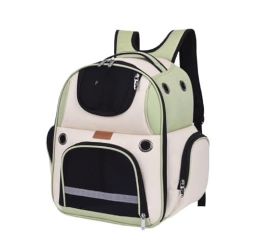 Transportbox Katze Haustier-Rucksack, Von Fluggesellschaften Zugelassen, Tragetasche Für Kleine Hunde, Tragetasche Mit Belüftetem Design, Faltbar Transportbox Hund (Color : A, Size : 28 * 24 * 42cm) von ANIIC