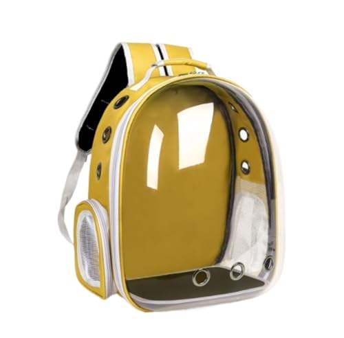 Transportbox Katze Haustier-Träger-Rucksack, Transparente Raumkapsel, Blase, Astronaut, Fenster-Rucksack, Träger Für Hase, Igel, Kaninchen Transportbox Hund (Color : A, Size : 23 * 35 * 45cm) von ANIIC