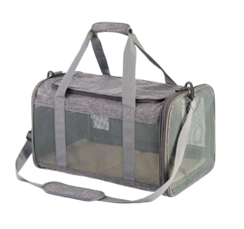 Transportbox Katze Haustier-Tragetasche, Hunde-Reisetasche, Tragbarer Haustier-Ausflugsrucksack, Atmungsaktiv, Weiche Tragetaschen, Katzen-Tragetasche, Hund Transportbox Hund ( Color : B , Size : 48*2 von ANIIC