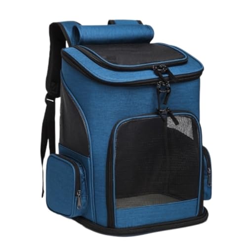 Transportbox Katze Katzenrucksack, Hunde-Mesh-Umhängetasche, Atmungsaktive Hunde, Outdoor-Wanderrucksack, Reisetasche, Camping, Heimtierbedarf Transportbox Hund ( Color : D , Size : 40*33*26cm ) von ANIIC