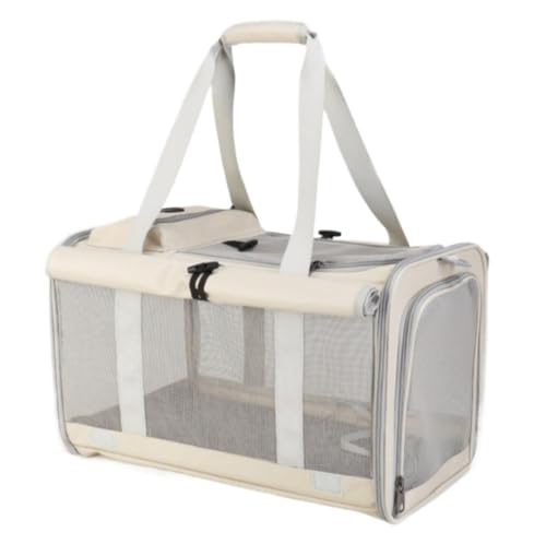 Transportbox Katze Pet Out Bag Haustier-Katzen-Beutel, Tragbare Hundehandtasche, Belüftete Haustier-Tragetasche, Hunderucksack, Träger, Kätzchen Transportbox Hund (Color : A, Size : 29 * 47 * 30cm) von ANIIC