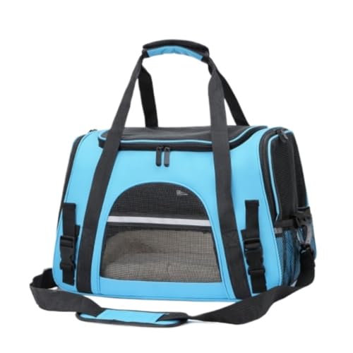 Transportbox Katze Stilvoller Und Praktischer Haustier-Rucksack, Verstellbarer Und Bequemer Vorderrucksack Für Hunde Und Katzen, Reisetasche Transportbox Hund (Color : A, Size : 43 * 25 * 28cm) von ANIIC