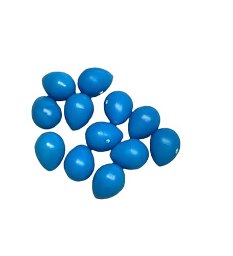 ANIMALPLAST 50 Stück Künstliche Vogeleierset, aus robustem Plastik, wiederverwendbar, Blau (18 mm) von ANIMALPLAST