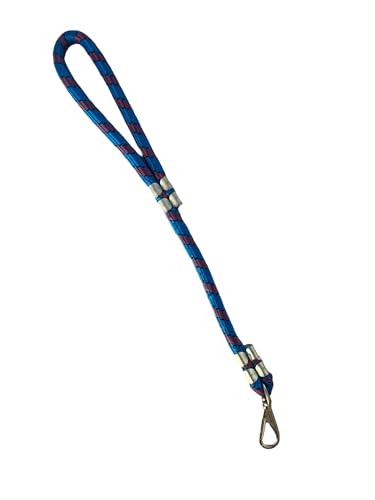 Hundeleine, Hundeleine mit Fixer Länge, Hundeleine zum Trainieren von Hunden, Hundeleine aus Nylon, (0,6m - 16mm, Blau-Rot) von ANIMALPLAST