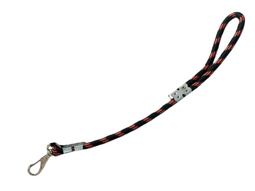 Hundeleine, Hundeleine mit Fixer Länge, Hundeleine zum Trainieren von Hunden, Hundeleine aus Nylon, (0,6m - 16mm, Schwarz-Orange) von ANIMALPLAST