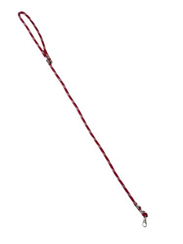 Hundeleine, Hundeleine mit Fixer Länge, Hundeleine zum Trainieren von Hunden, Hundeleine aus Nylon, (1m - 10mm, Rot-Weiß) von ANIMALPLAST