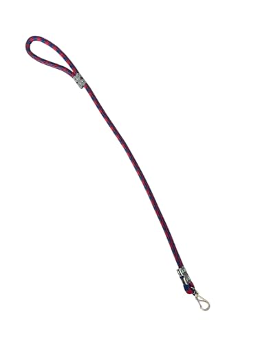 Hundeleine, Hundeleine mit Fixer Länge, Hundeleine zum Trainieren von Hunden, Hundeleine aus Nylon, (1m - 16mm, Rot-Blau) von ANIMALPLAST