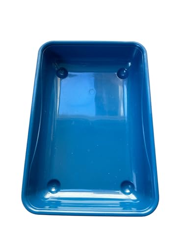 Katzentoilette für Katzen, Katzenklo, Hygienische Katzentoilette aus Kunststoff (Blau/Blue) von ANIMALPLAST