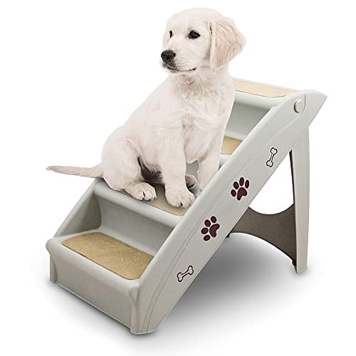 ANIMEL Hundetreppe Tiertreppe Welpentreppe Treppe Hund Katze Einstiegshilfe für Auto, Bett, Couch bis 100kg von ANIMEL