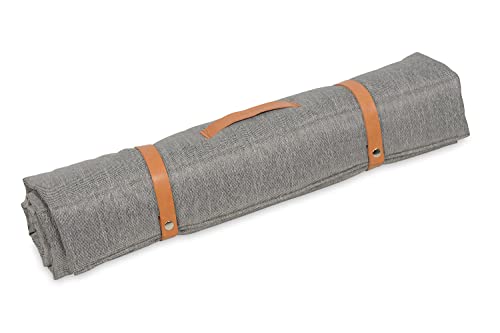 ANIMOOD - Hundebett Matte Luna - Hundedecke Outdoor Faltbar Tragbares Hundebett für draußen und drinnen, 100 cm x 60 cm, mit integriertem Griff und Bissschutz mit Riemen von ANIMOOD