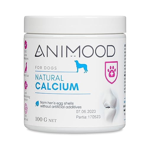 ANIMOOD - Natural Calcium - Vitamine für Hunde, Kalzium für die Hunde, Hunde nahrungsergänzung von ANIMOOD