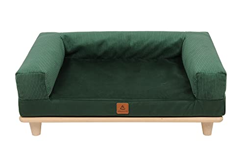 ANIMOOD - Sonya - hundebett für kleine und mittelgroße Hunde 50x15x66cm (Bottle Green) von ANIMOOD