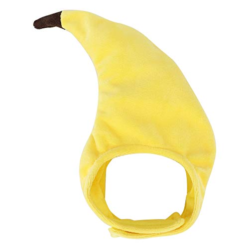 ANKROYU Lustiger Haustier-Bananenhut, Bananen-Haustier-Zubehör, Katzen-Hunde-Party-Dekorationen(Taille Unique) von ANKROYU