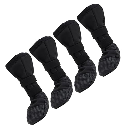 2 Paar Hundesocken Füße Deckt Haustier Winterschuhe Skidproof Die Outdoor Stiefel Außenstiefel Für Große Bis Kleine Haustier von ANMITI