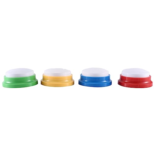 ANNJUC 4PCS Pet Sound Box Squeeze Sound Box Aufnehmbare Sprechende Hundetaste Diktiergerät Sprechspielzeug für Haustiertrainingsgerät Squeeze Box von ANNJUC