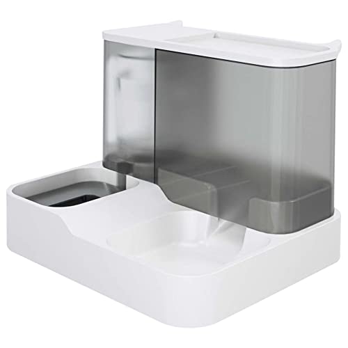 ANNJUC Automatischer Futterautomat, 2-In-1-Futter- und Wassernapf-Set, Automatischer Trinkbrunnen und Futterspender von ANNJUC