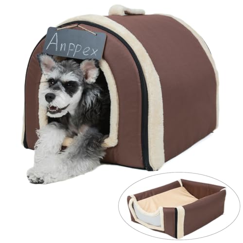 ANPPEX Hundehöhle Kleine Hunde L, Hundehaus drinnen Indoor, katzenhaus, katzenhöhle XXL, Hundehütte Isoliert, kuschelhöhle kuschelbett Hundehöhle von ANPPEX