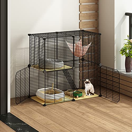 ANSNOW Katzenkäfig, Hundekäfige Mittlerer Größe, Katzenwohnungen Und -Türme, Katzenkäfig Im Freien, Katzenkäfig-Laufstall, Katzenkäfigzubehör/75Cm*39Cm*73Cm von ANSNOW