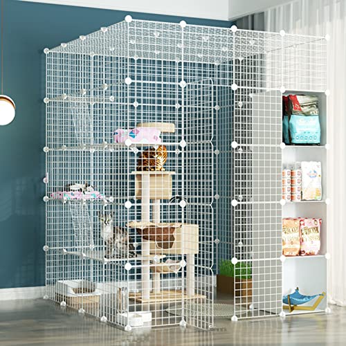 ANSNOW Katzenkäfig – Katzenkäfige Für Den Innenbereich, Groß, Haustierkäfige Für Katzen, Diy-Metalldrahtgitterkäfig, Metallgehege, Netz, Übungshof, Zaunkäfig Mit Tür Und Aufbewahrungsbox Für Kleine ANSNOW Katzenkäfig – Katzenkäfige Für Den Innenbereich, Groß, Haustierkäfige Für Katzen, Diy-Metalldrahtgitterkäfig, Metallgehege, Netz, Übungshof, Zaunkäfig Mit Tür Und Aufbewahrungsbox Für Kleine von ANSNOW