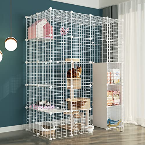 ANSNOW Katzenkäfig – Katzenkäfige Für Den Innenbereich, Groß, Haustierkäfige Für Katzen, Diy-Metalldrahtgitterkäfig, Metallgehege, Netz, Übungshof, Zaunkäfig Mit Tür Und Aufbewahrungsbox Für Kleine ANSNOW Katzenkäfig – Katzenkäfige Für Den Innenbereich, Groß, Haustierkäfige Für Katzen, Diy-Metalldrahtgitterkäfig, Metallgehege, Netz, Übungshof, Zaunkäfig Mit Tür Und Aufbewahrungsbox Für Kleine von ANSNOW