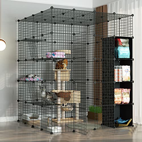 ANSNOW Katzenkäfig – Katzenkäfige Für Den Innenbereich, Groß, Haustierkäfige Für Katzen, Diy-Metalldrahtgitterkäfig, Metallgehege, Netz, Übungshof, Zaunkäfig Mit Tür Und Aufbewahrungsbox Für Kleine ANSNOW Katzenkäfig – Katzenkäfige Für Den Innenbereich, Groß, Haustierkäfige Für Katzen, Diy-Metalldrahtgitterkäfig, Metallgehege, Netz, Übungshof, Zaunkäfig Mit Tür Und Aufbewahrungsbox Für Kleine von ANSNOW