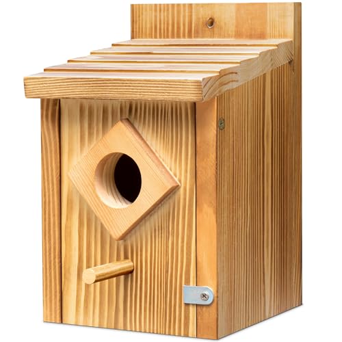 Holz Blau Vogelhaus Wasserdicht Bluebird Box Häuser für Draußen von ANSTEEP