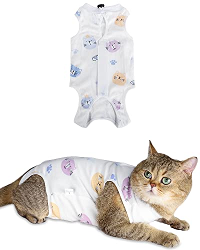 ANWA Cat Recovery Suit - Breathable Cat Surgery Recovery Suit Female, Cat Onesie for Cats After Opery, Cat Spay Recovery Suit Female abdominal wounds von ANWA