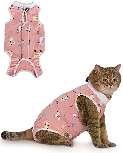 ANWA Cat Recovery Suit - Breathable Cat Surgery Recovery Suit Female, Cat Onesie for Cats After Opery, Cat Spay Recovery Suit Female abdominal Wounds von ANWA