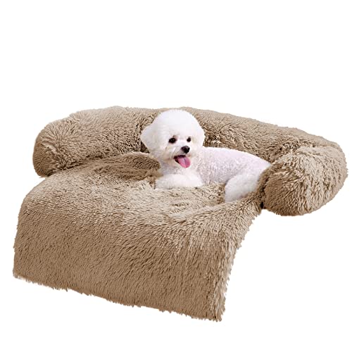 ANWA Hunde-Sofa-Matte, weicher Plüsch, Couchbezug für Hunde, Hundematte für Möbel, Haustier-Sofa-Matte für Hunde, Hundemöbelbett, Sofakissen, waschbar, Hundebett-Matten, 76,2 x 76,2 x 15,2 cm von ANWA