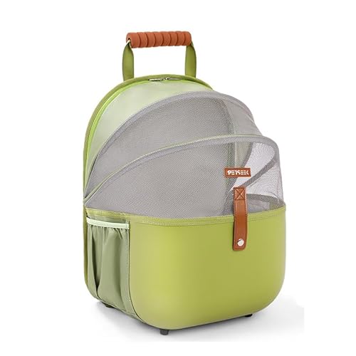 Tragbare Katzentasche Katzentasche Outdoor Haustier Umhängetasche Rucksack Atmungsaktiv Tragbare Mesh Taschen Kleine Hunde Katzen Welpen (Stil 2) von ANXJLEO