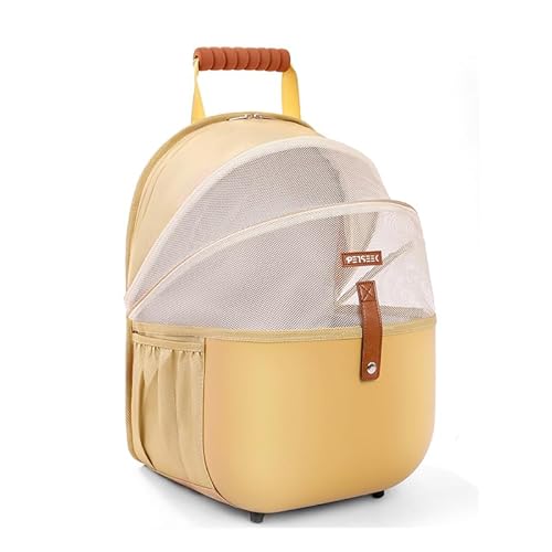 Tragbare Katzentasche Katzentasche Outdoor Haustier Umhängetasche Rucksack Atmungsaktiv Tragbare Mesh Taschen Kleine Hunde Katzen Welpen (Stil 3) von ANXJLEO