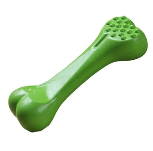 ANZHENGE 2-teiliges Hundespielzeug Interaktives Schleifen Knochen, Vollgummi, Vanille Aromatisierte Kauknochen, Zähne Putzen, Zähne Schleifen Und Resistent Gegen Beißendes Spielzeug, 14.7cm von ANZHENGE