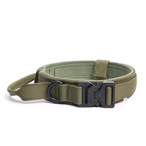 Hundehalsband, Militärisches Verstellbar Mit, Militär-Hundehalsband Nylon mit Metallschnalle Für Mittelgroße Große Hunde(#C,XL(50cm-62cm)) von AOBUJDUB