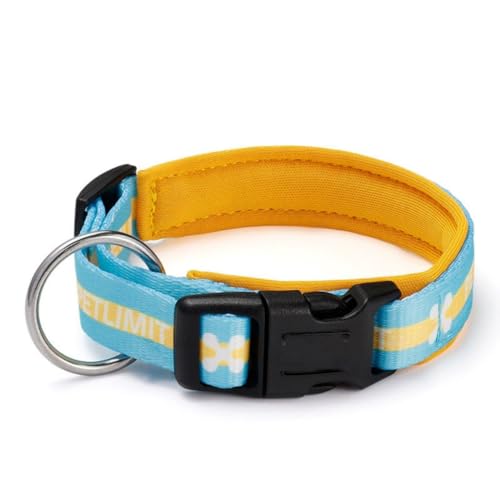 Hundehalsband, Weich Gepolstertes, Nylon Hundehalsband Verstellbare Halsband Für Mittlere Große Hunde - Reflektierend Für Das Training(#A,S-33-39cm) von AOBUJDUB