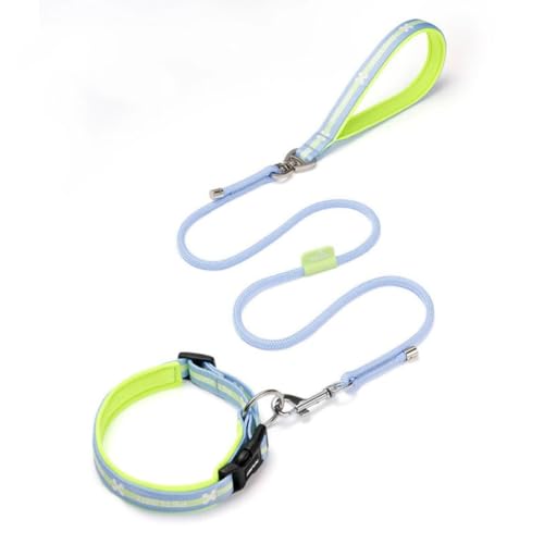 Hundehalsband, Weich Gepolstertes, Nylon Hundehalsband Verstellbare Halsband Für Mittlere Große Hunde - Reflektierend Für Das Training(#F,S-33-39cm) von AOBUJDUB