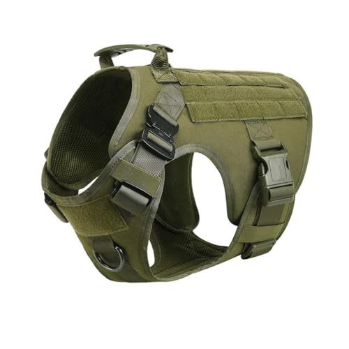 Hundehalsband, Weich Gepolstertes Verstellbare Nylon Hundehalsband mit Kontrollgriff Metallschnalle, für Mittlere Große Hunde Jagd Training Outdoor(#E,L) von AOBUJDUB