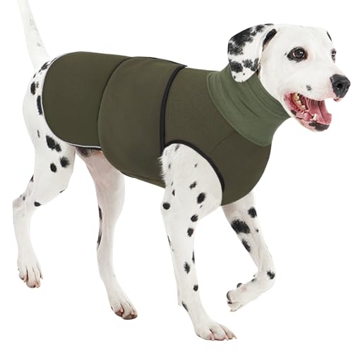 AOFITEE Hunde-Angstweste, Hunde-Donnerjacke, Größe XL, atmungsaktives Beruhigungsshirt für Feuerwerk, Donner, Reisen, Trennung, Anti-Angst, Beruhigungsweste für Hunde, mit Kragen für kleine, von AOFITEE