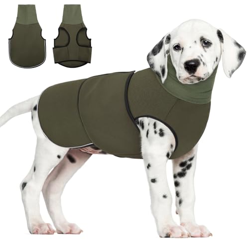 AOFITEE Hunde-Angstweste, beruhigender Kapuzenpullover für Hunde, Donnerjacke, beruhigendes Shirt für Feuerwerk, Donner, Reisen, Trennung, Anti-Angst-Hunde-Kapuzenpullover zur Geräuschblockierung und von AOFITEE