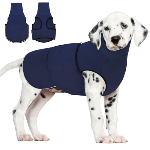 AOFITEE Hunde-Angstweste, beruhigender Kapuzenpullover für Hunde, Donnerjacke, beruhigendes Shirt für Feuerwerk, Donner, Reisen, Trennung, Anti-Angst-Hunde-Kapuzenpullover zur Geräuschblockierung und von AOFITEE