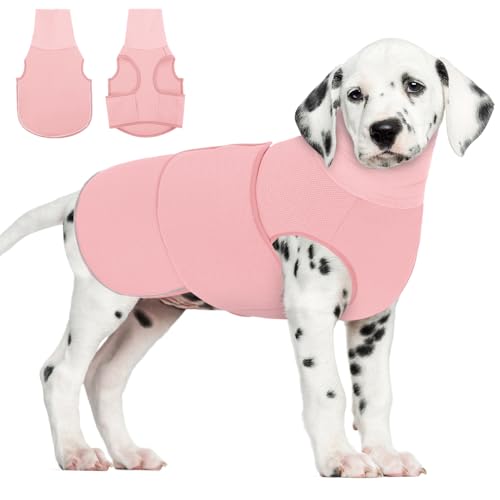 AOFITEE Hunde-Angstweste, beruhigender Kapuzenpullover für Hunde, Donnerjacke, beruhigendes Shirt für Feuerwerk, Donner, Reisen, Trennung, Geräuschblockierung und Gehörschutz von AOFITEE