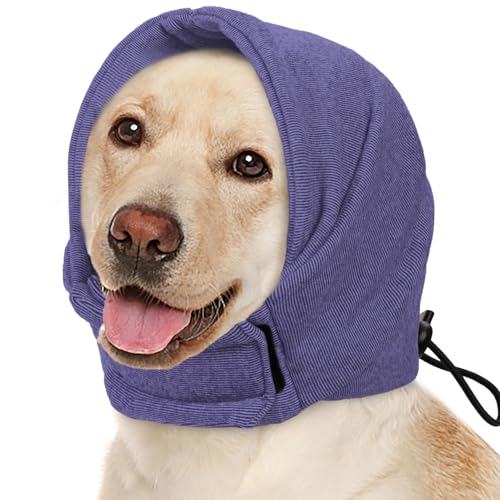 AOFITEE Hunde-Ohrenschützer, Geräuschschutz, beruhigender Hunde-Kapuzenpullover, keine Klappe, Ohrwickel für Hunde, weiche Ohrenschützer mit Geräuschunterdrückung, Hundeohrenschutz zur Angstlinderung, von AOFITEE