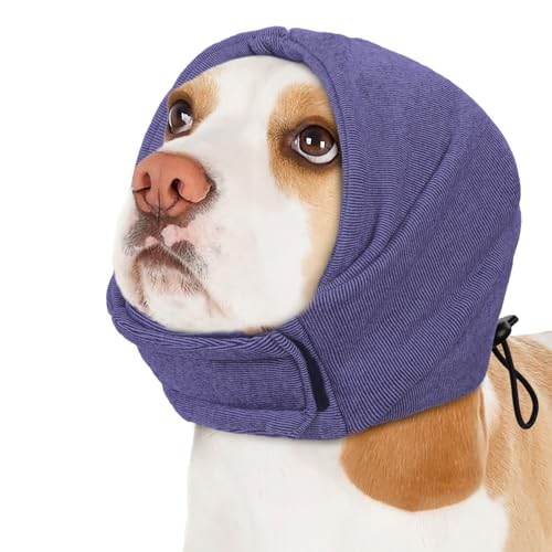 AOFITEE Hunde-Ohrenschützer, Geräuschschutz, beruhigender Hunde-Kapuzenpullover, keine Klappe, Ohrwickel für Hunde, weiche Ohrenschützer mit Geräuschunterdrückung, Hundeohrenschutz zur Angstlinderung, von AOFITEE