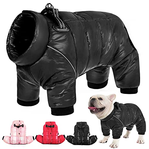 AOFITEE Hundemantel, wasserdichte Hundejacke für den Winter, kaltes Wetter Hundemäntel mit reflektierenden Streifen, Outdoor Winddichte Hundebekleidung für kleine Hunde von AOFITEE