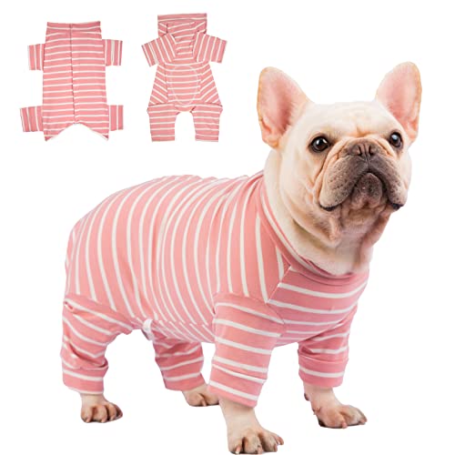 AOKAZI Hunde-Chirurgie-Genesungsanzug, Welpen-Katzen-Einteiler für Ausfallen, Hautkrankheiten, Wundschutz, medizinischer Haustier-Chirurgischer Anzug, Hunde-Pyjama (Rosa, X-Large) von AOKAZI