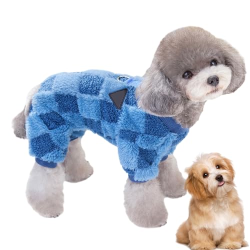 AOKLEY Fleece-Hundemantel,Warmer Vierbeiner-Fleece-Hundepullover mit D-Ring | Haustier-Hundekleidung, Fleece-Hundepullover, kleine Hundejacke für kleine Hundewelpen von AOKLEY