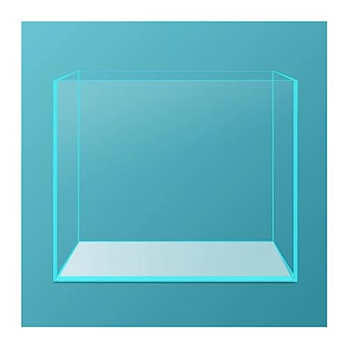 Aquarium Aquarium, transparentes Glas, ökologisches Aquarium, Aquarium, quadratisches Desktop-Aquarium, mittelgroßes Aquarium Desktop-Aquarium (Size : C) von AOKLEY