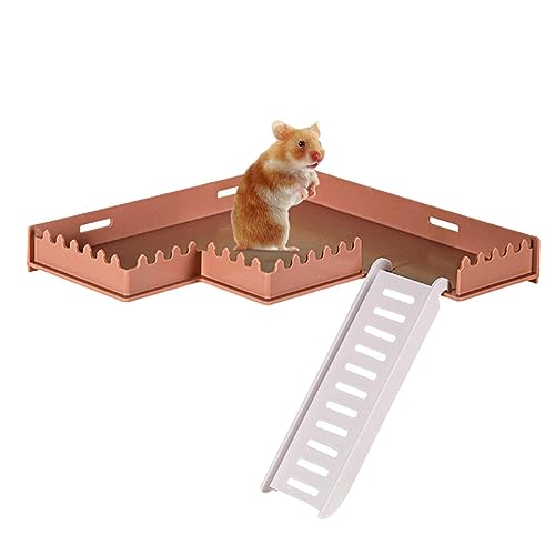 Play Gym Stand Hamster Kletterkäfig mit Leiter für Hamster, Zubehör für Haustiere, Dekoration für kleine Tiere für Hamster, Igel, Eichhörnchen, Rennmäuse, Chinchillas, Aokley von AOKLEY